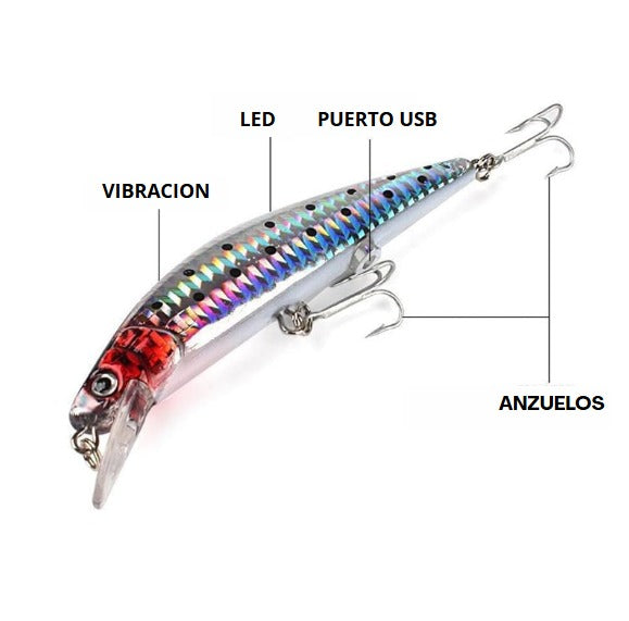 CARNADA DE PESCA ELECTRICA USB
