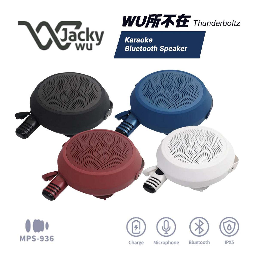 SPEAKERS C/ MICROFONOS BLUETOOTH KARAOKE JACKY WU THUNDERBOLTZ